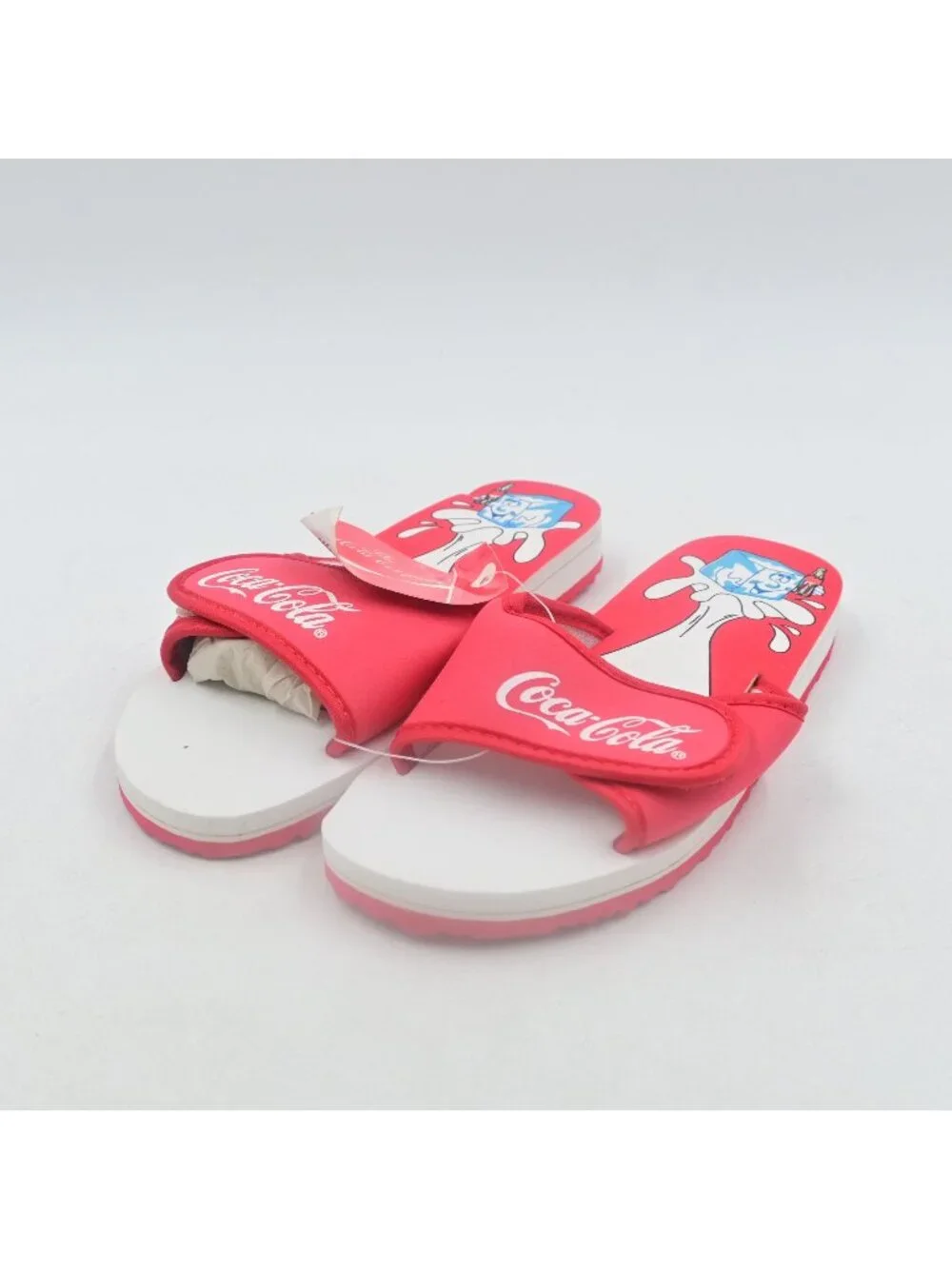 Coca Cola Flip Flops Sandals Red Beach Footwear New With Tags Vintage 1994